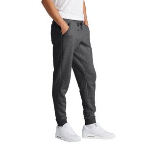 CSG men’s size L joggers with pockets, fleece line, drawstring waist gray color‎